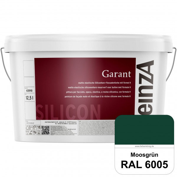 einzA Garant (RAL 6005 Moosgrün) elastische Siliconharz-Fassadenfarbe