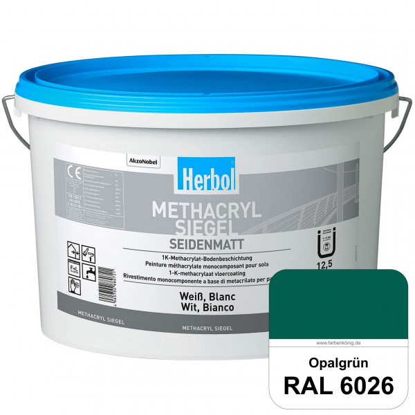 Methacryl Siegel (RAL 6026 Opalgrün) seidenmatte 1K-Beschichtung Böden (Innen & Außen)