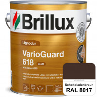 Mattlasur 618 (RAL 8017 Schokoladenbraun) matte & wetterbeständige Lasur (lösemittelhaltig) für Laub