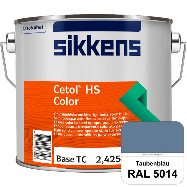 Cetol HS Color (RAL 5014 Taubenblau) Dekorative semi-transparente Lasur (lösemittelhaltig) für außen