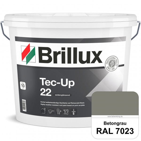 Tec-Up 22 (RAL 7023 Betongrau) Höchst wetterbeständige Dachfarbe auf Reinacrylat-Basis