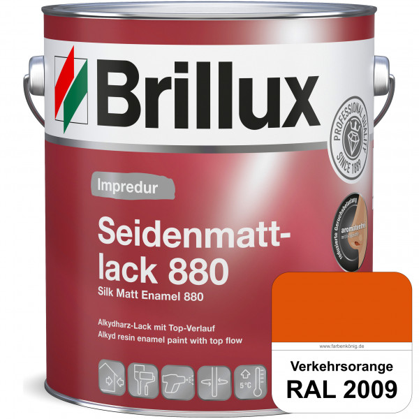 Impredur Seidenmattlack 880 (RAL 2009 Verkehrsorange) für Holz- oder Metallflächen innen & außen