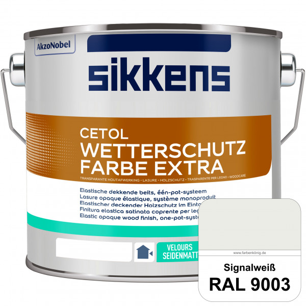 Cetol Wetterschutzfarbe Extra (RAL 9003 Signalweiß)