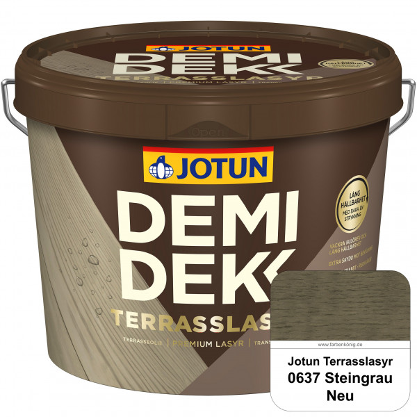 DEMIDEKK Terrasslasyr - Holzöl (0637 Steingrau Neu)