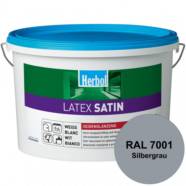 Latex Satin (B-Ware) - 2,5 Liter (RAL 7001 Silbergrau)