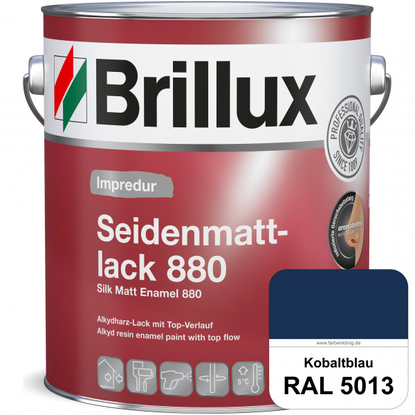 Impredur Seidenmattlack 880 (RAL 5013 Kobaltblau) für Holz- oder Metallflächen innen & außen