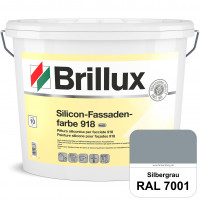 Silicon-Fassadenfarbe 918 (RAL 7001 Silbergrau) matt, hoch wetterbeständig und wasserabweisend