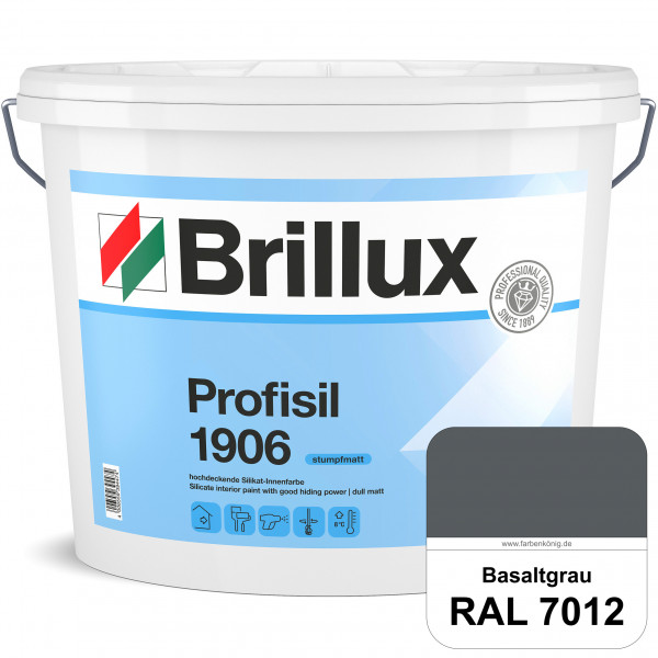 Profisil 1906 Silikat-Innenfarbe (RAL 7012 Basaltgrau) stumpfmatte Innenfarbe für Allergiker nach DI