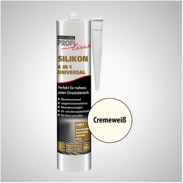 PROFIline Silikon 4in1 Universal (Cremeweiß)