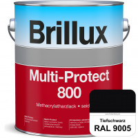 Multi-Protect 800 (RAL 9005 Tiefschwarz) seidenmatter, hoch wetterbeständiger Methacrylatharzlack, f