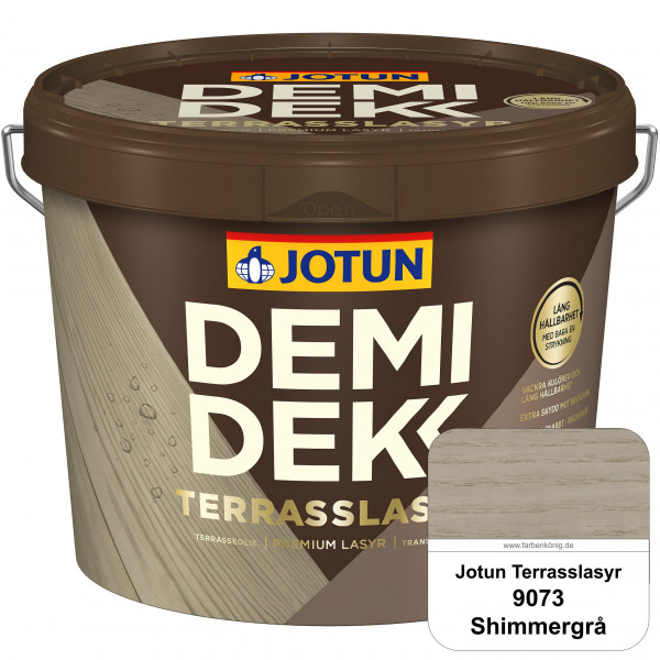 DEMIDEKK Terrasslasyr - Holzöl (B-Ware) - 3 Liter (9073 Shimmergrå - Terrasslasyr)