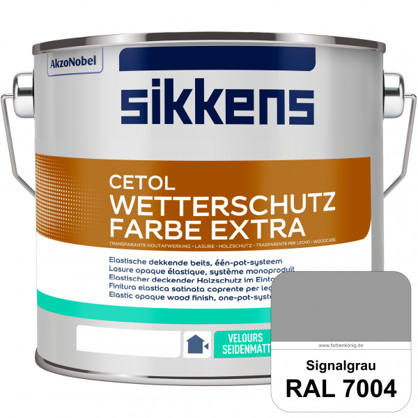 Cetol Wetterschutzfarbe Extra (B-Ware) - 2,5 Liter (RAL 7004 Signalgrau)