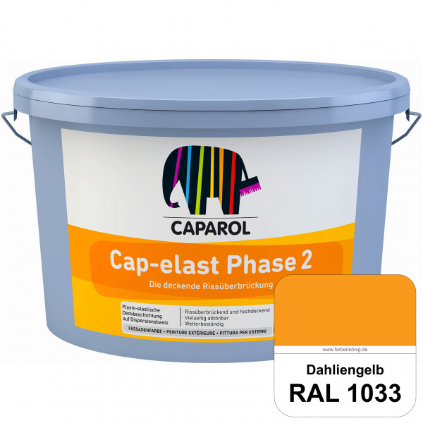 Cap-elast Phase 2 (RAL 1033 Dahliengelb) Sanierung gerissener Putzfassaden und Betonflächen