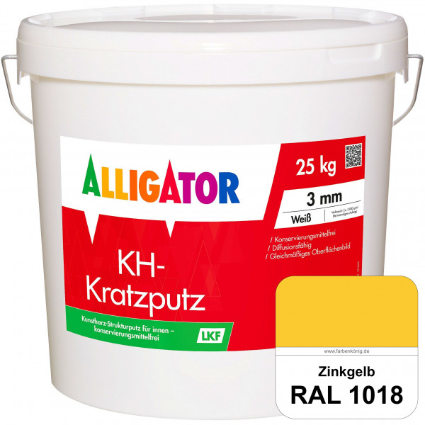 KH-Reibeputz LEF 2 mm (RAL 1018 Zinkgelb)