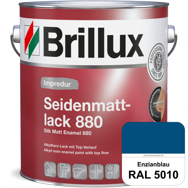 Impredur Seidenmattlack 880 (B-Ware) - 0,375 Liter (RAL 5010 Enzianblau)