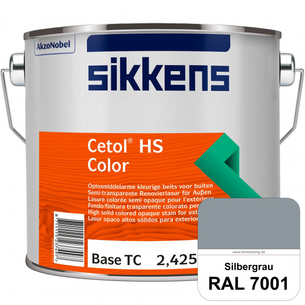 Cetol HS Color (RAL 7001 Silbergrau) Dekorative semi-transparente Lasur (lösemittelhaltig) für außen