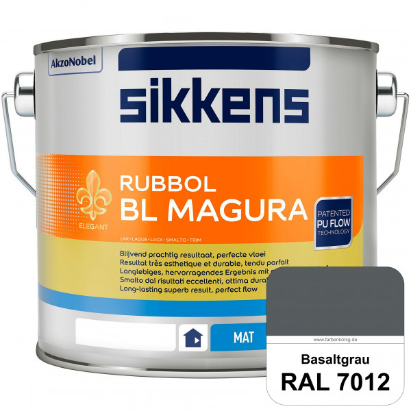 Rubbol BL Magura (RAL 7012 Basaltgrau) matter PU-Lack (wasserbasiert) innen & außen