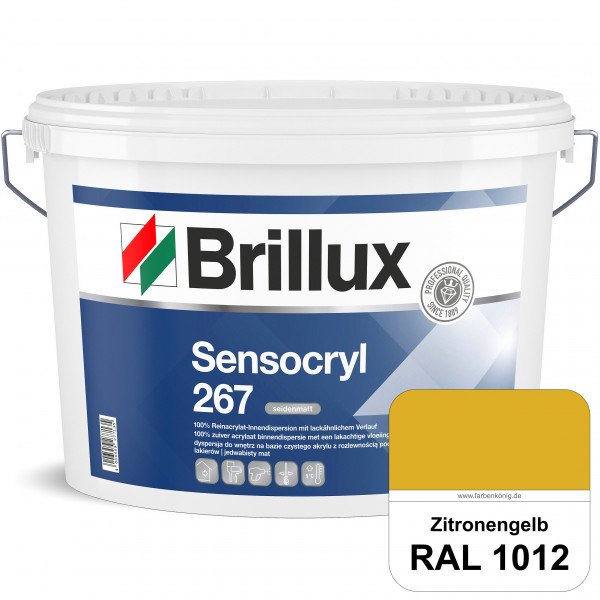 Sensocryl ELF 267 (RAL 1012 Zitronengelb) seidenmatt hochwertige Reinacrylat-Innendispersion für Art