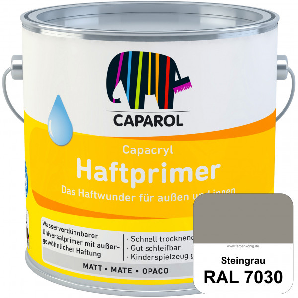 Capacryl Haftprimer (RAL 7030 Steingrau) Grundierungen Holz, Zink, Hart-PVC, Aluminium, Kupfer (inne