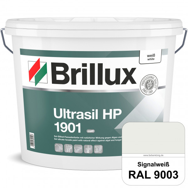 Ultrasil HP 1901 Silikat-Fassadenfarbe (RAL 9003 Signalweiß) Sol-Silikat-Fassadenfarbe ohne Biozidzu